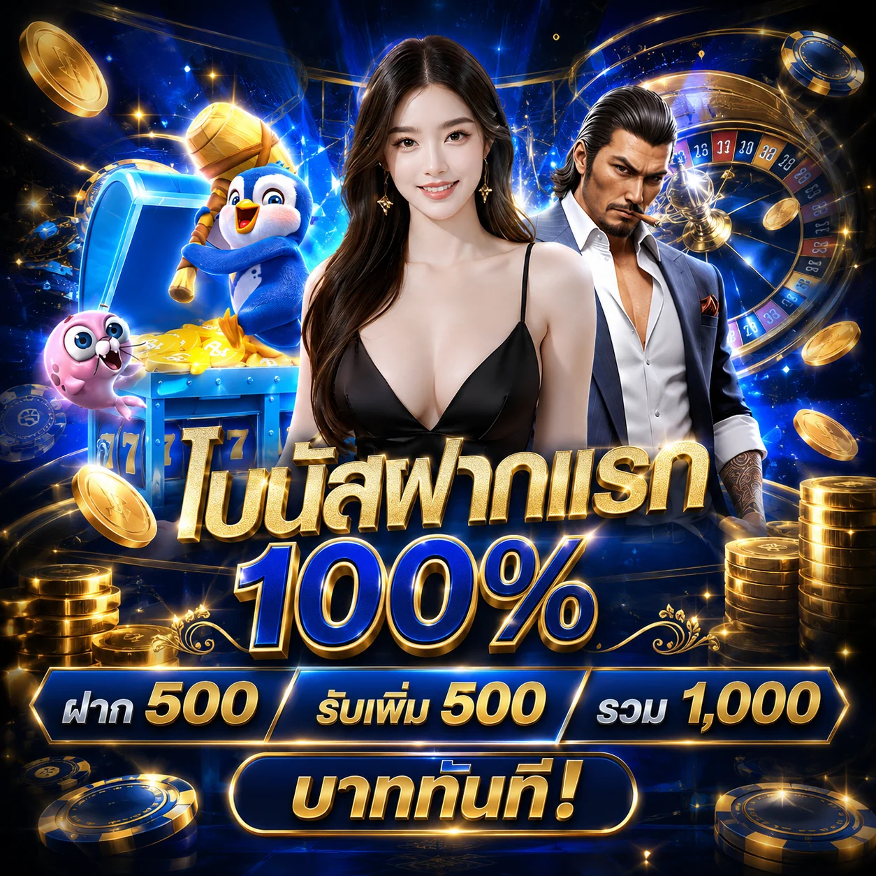 	โปรโมชั่นสมัครใหม่ GROW268 โบนัส 100% รับสูงสุด 500 บาท